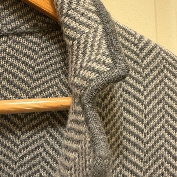 Talbots Pure Merino Wool Gray Herringbone Women's Blazer Sz SP - Picture 6 of 13